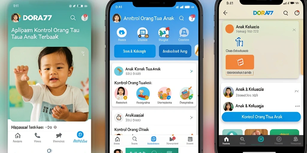 Tampilan antarmuka DORA77 yang user-friendly dan informatif.