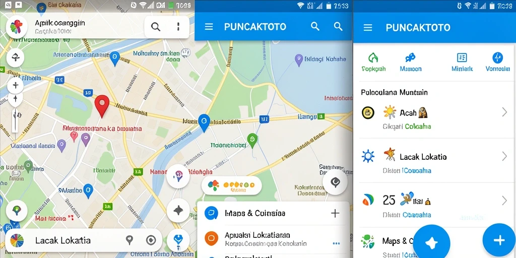 Antarmuka intuitif PUNCAKTOTO untuk pelacakan lokasi.