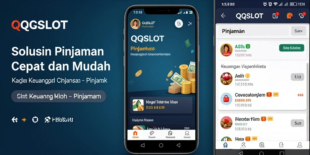 Antarmuka aplikasi QQSLOT yang sederhana dan intuitif untuk pinjaman.
