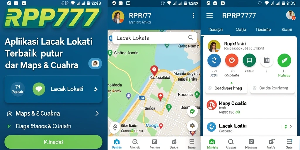 Antarmuka RPRP777 yang sederhana untuk pelacakan lokasi.
