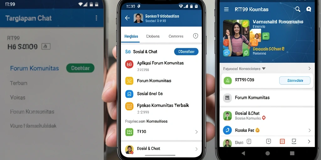 Antarmuka RT99 yang menarik dan interaktif untuk Forum Komunitas.